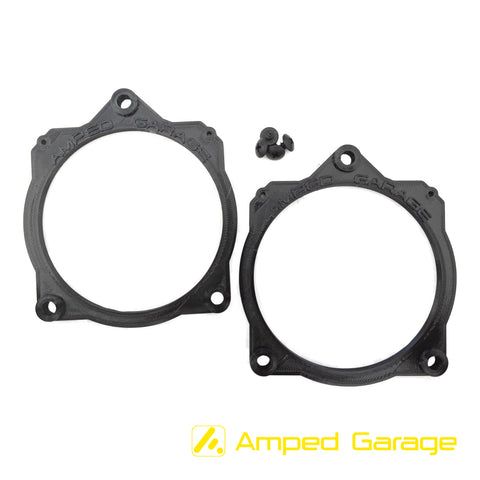 Amped Garage Model 3 Midrange Rear Parcel Shelf Speaker Adapter Set - Faital 4FE32 Speakers